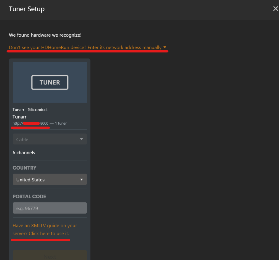 Plex settings tuner 2